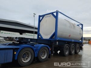Dennison Tri Axle Skeleton Trailer,Twist Locks, 26,000 Litr 20ft tank container