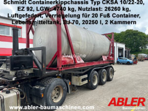 Edesltahl 2 Kammern 20ft tank container